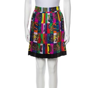 Silk Versace mini skirt